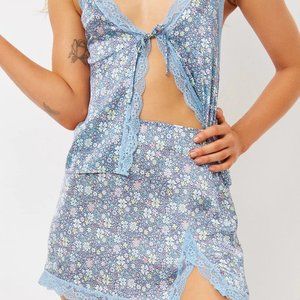 Frankies Bikini Lace Set - Juliet Silk Tank + Boden Lace Skirt